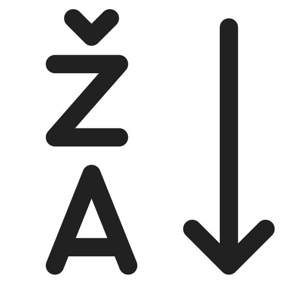 Ic Fluent Text Sort Descending 16 Regular