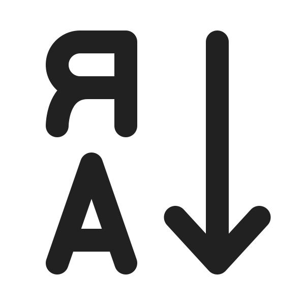 Ic Fluent Text Sort Descending 20 Filled