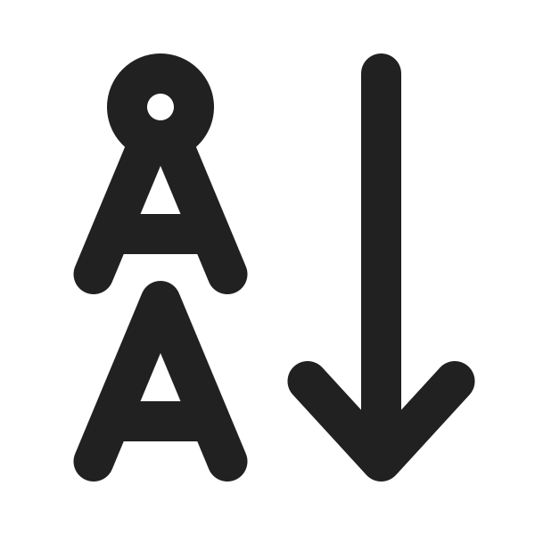 Ic Fluent Text Sort Descending 20 Filled