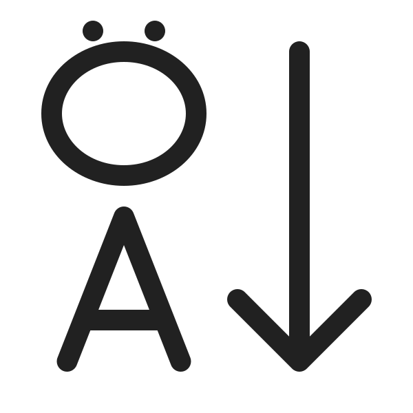 Ic Fluent Text Sort Descending 20 Regular