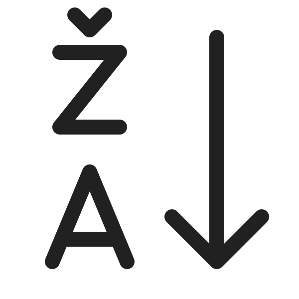 Ic Fluent Text Sort Descending 20 Regular