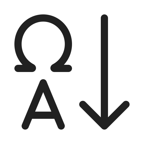 Ic Fluent Text Sort Descending 20 Regular