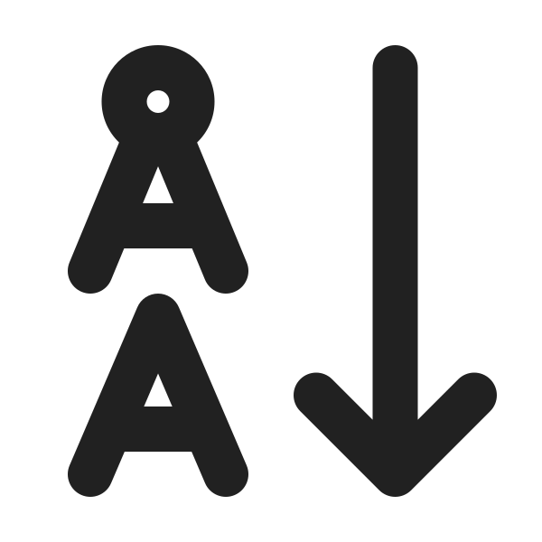 Ic Fluent Text Sort Descending 24 Filled