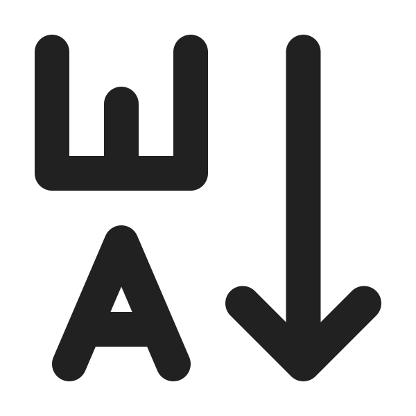 Ic Fluent Text Sort Descending 24 Filled