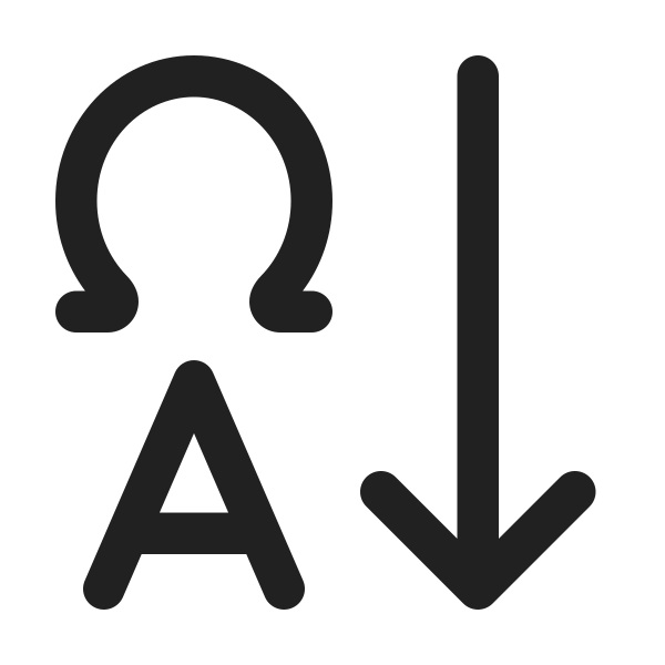 Ic Fluent Text Sort Descending 24 Regular