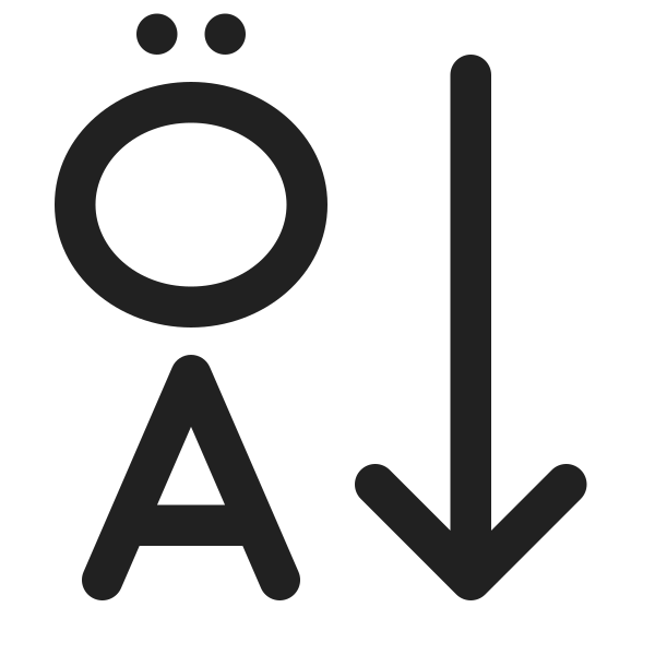 Ic Fluent Text Sort Descending 24 Regular