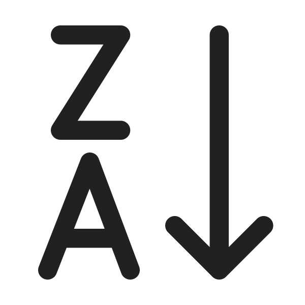 Ic Fluent Text Sort Descending 24 Regular