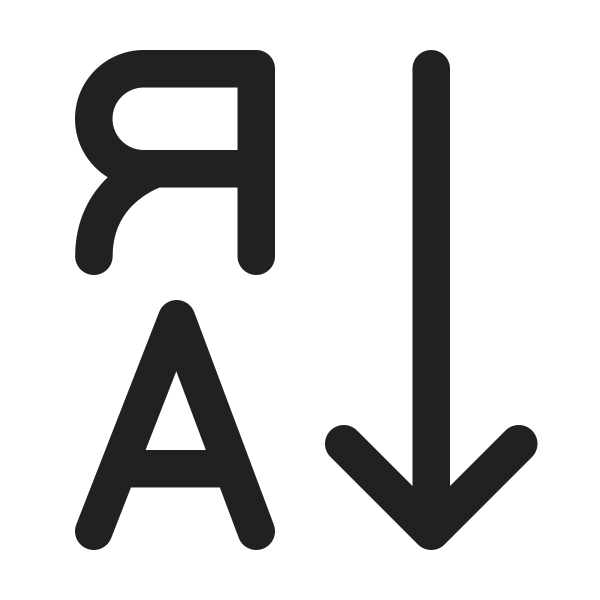Ic Fluent Text Sort Descending 24 Regular