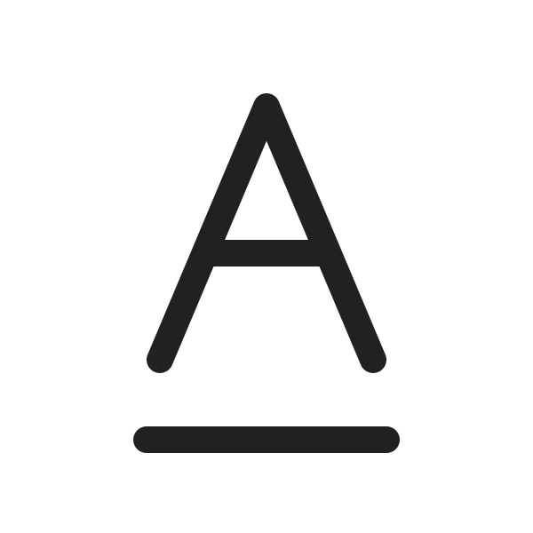 Ic Fluent Text Underline 20 Regular