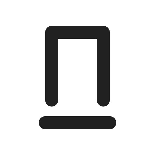 Ic Fluent Text Underline 24 Filled