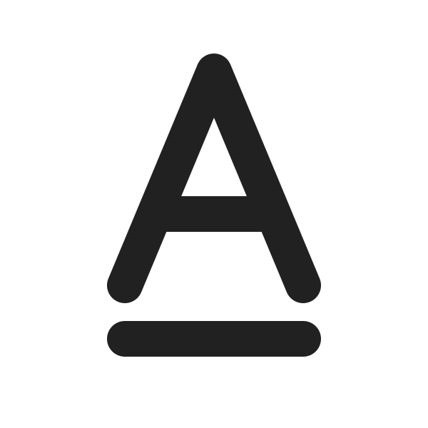 Ic Fluent Text Underline 24 Filled