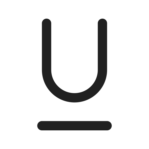 Ic Fluent Text Underline Character U 16 Regular