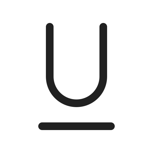 Ic Fluent Text Underline Character U 20 Regular