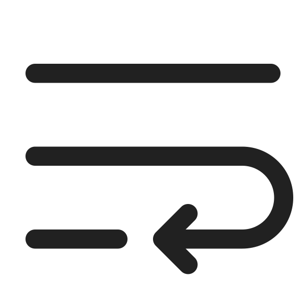 Ic Fluent Text Wrap 24 Regular