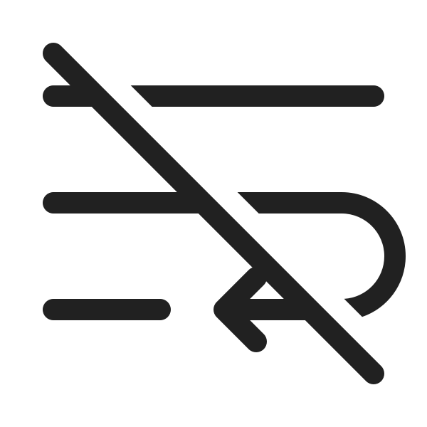 Ic Fluent Text Wrap Off 20 Regular