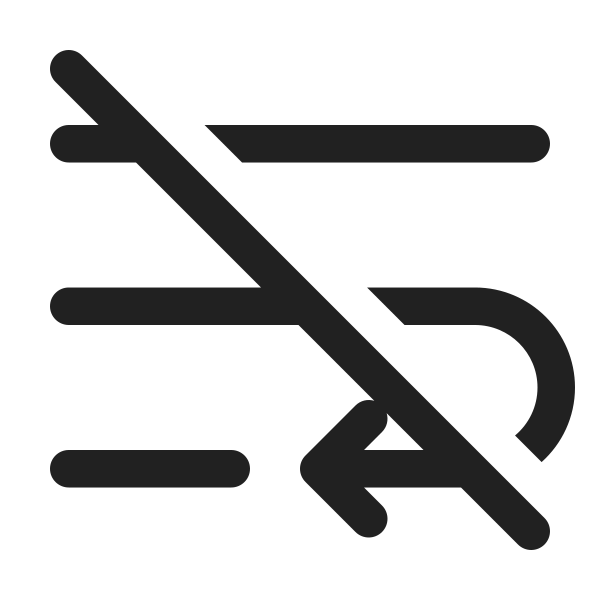 Ic Fluent Text Wrap Off 24 Regular