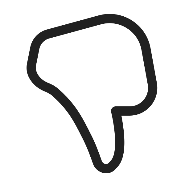Ic Fluent Thumb Dislike 20 Regular