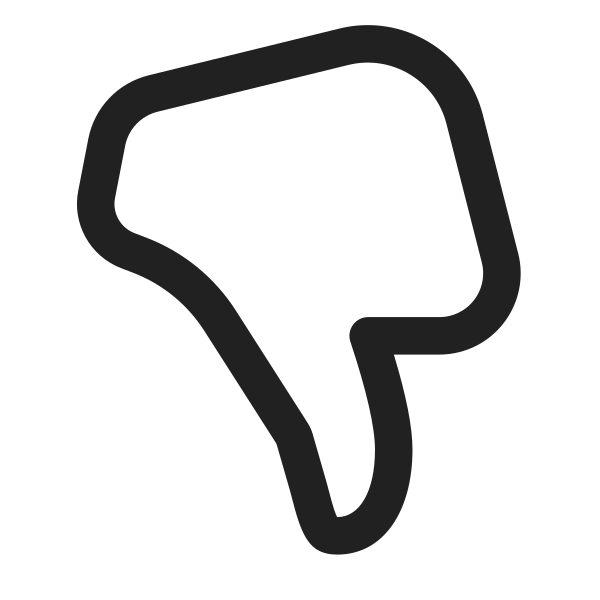 Ic Fluent Thumb Dislike 24 Regular