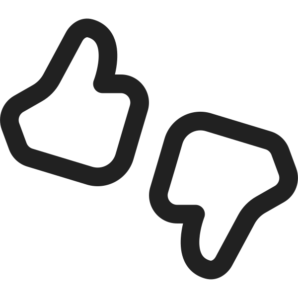 Ic Fluent Thumb Like Dislike 16 Regular