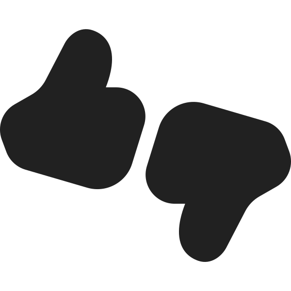 Ic Fluent Thumb Like Dislike 20 Filled