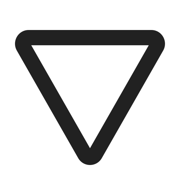 Ic Fluent Triangle Down 12 Regular