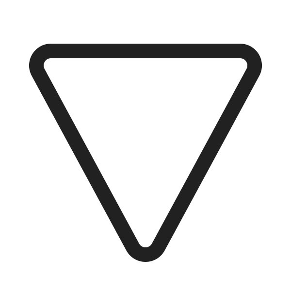 Ic Fluent Triangle Down 20 Regular