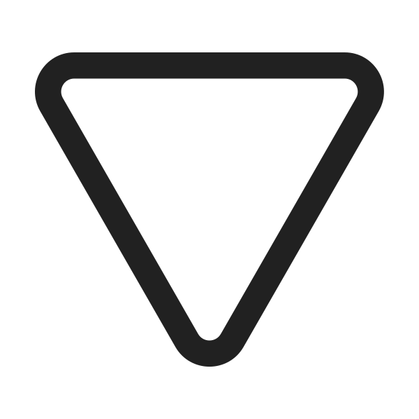 Ic Fluent Triangle Down 24 Regular