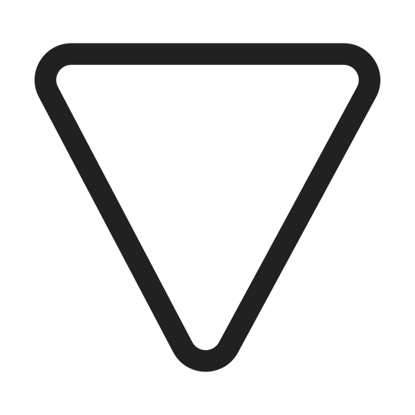 Ic Fluent Triangle Down 48 Regular