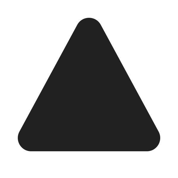 Ic Fluent Triangle Up 20 Filled