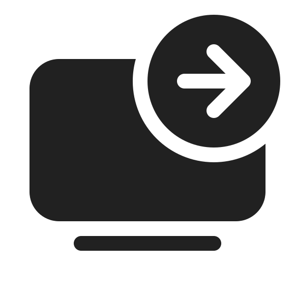 Ic Fluent Tv Arrow Right 20 Filled