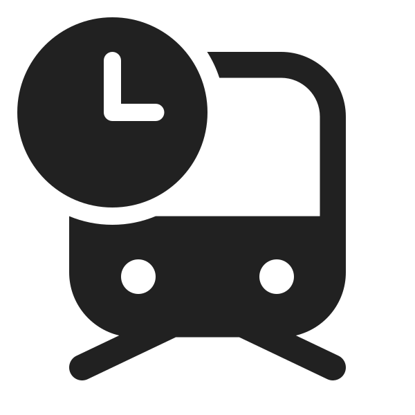 Ic Fluent Vehicle Subway Clock 24 Filled