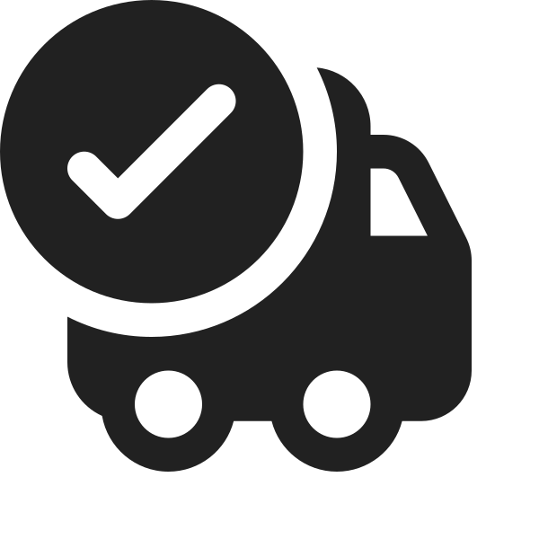 Ic Fluent Vehicle Truck Checkmark 16 Filled