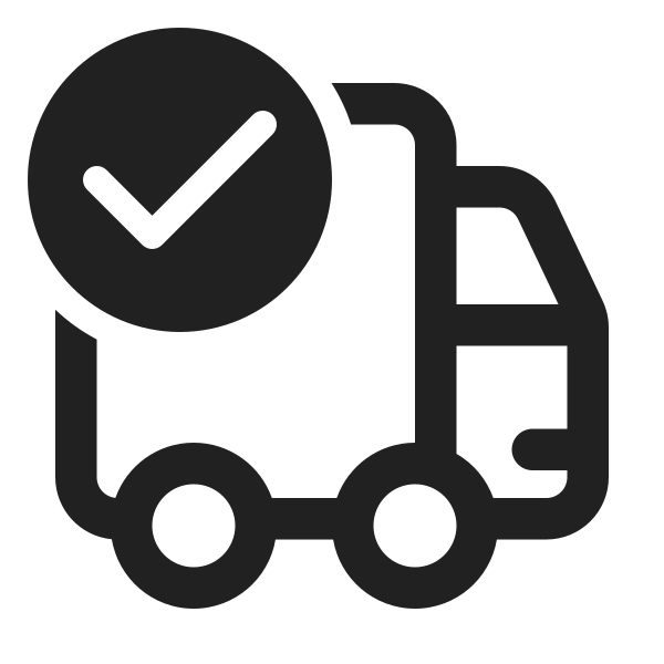 Ic Fluent Vehicle Truck Checkmark 24 Regular