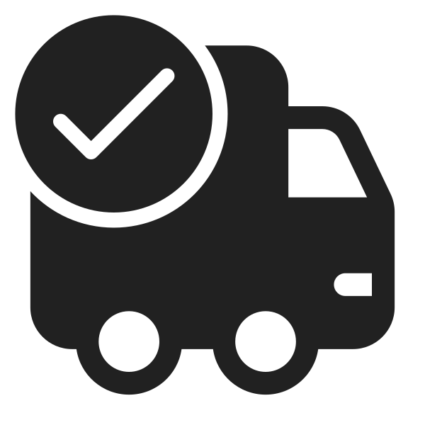 Ic Fluent Vehicle Truck Checkmark 28 Filled