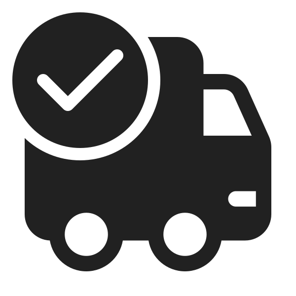 Ic Fluent Vehicle Truck Checkmark 48 Filled
