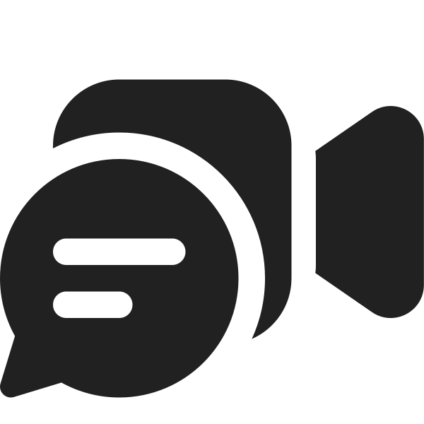 Ic Fluent Video Chat 16 Filled