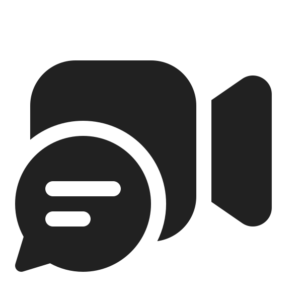 Ic Fluent Video Chat 20 Filled