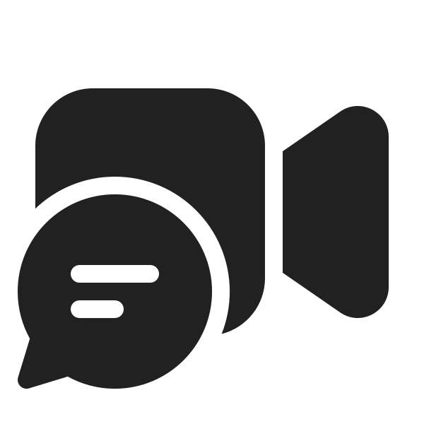 Ic Fluent Video Chat 24 Filled