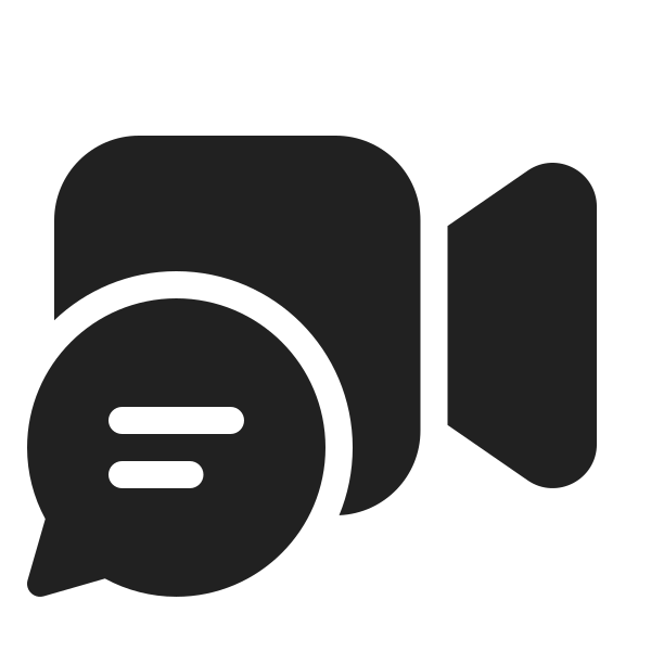 Ic Fluent Video Chat 48 Filled