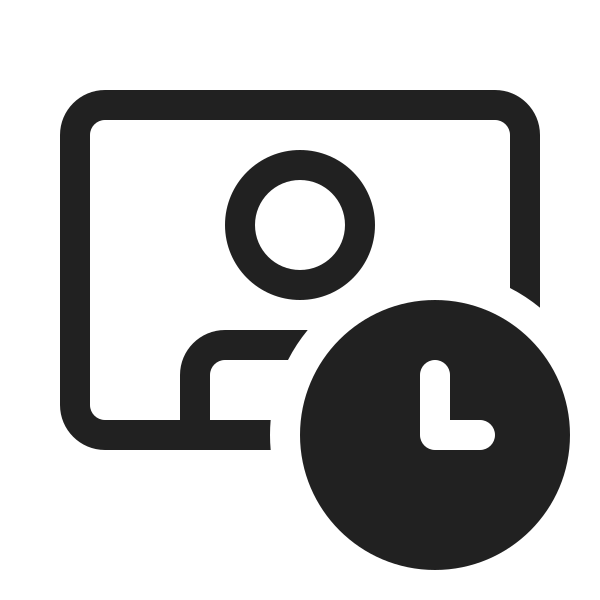 Ic Fluent Video Person Clock 20 Regular