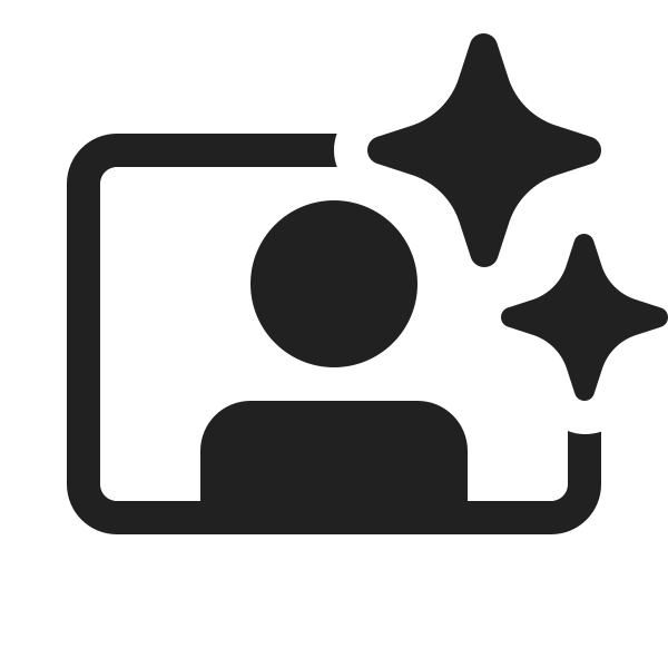 Ic Fluent Video Person Sparkle 20 Filled