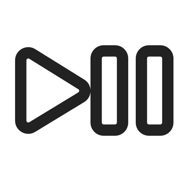Ic Fluent Video Play Pause 24 Regular