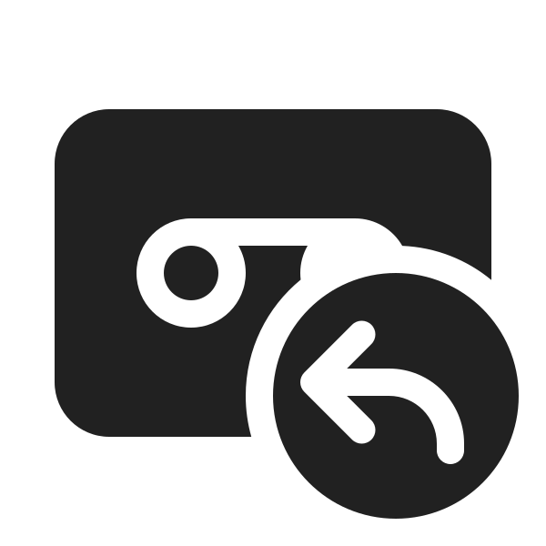 Ic Fluent Voicemail Arrow Back 20 Filled