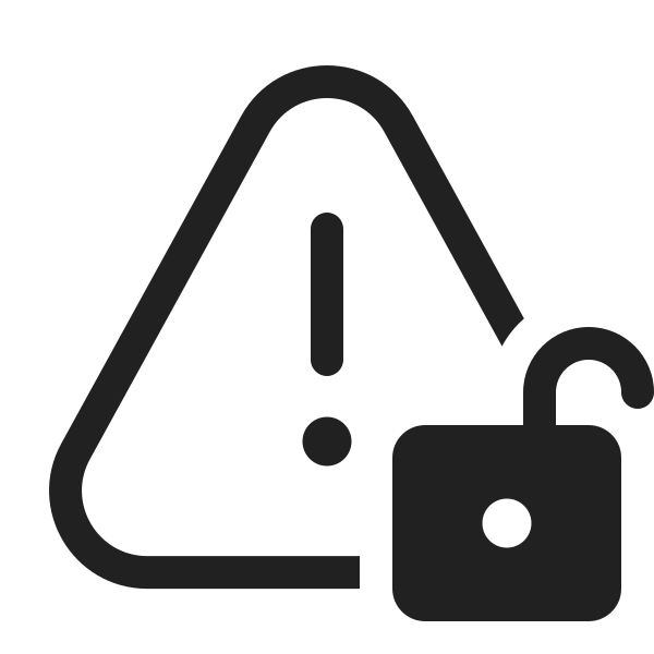 Ic Fluent Warning Lock Open 20 Regular
