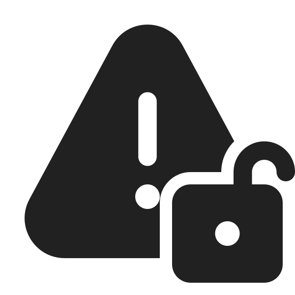 Ic Fluent Warning Lock Open 24 Filled