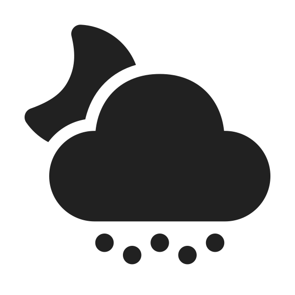 Ic Fluent Weather Snow Shower Night 24 Filled