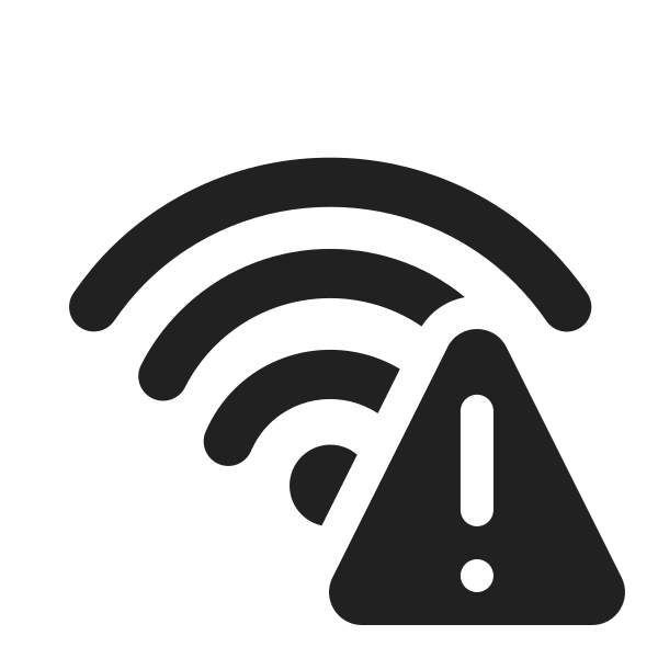 Ic Fluent Wifi Warning 20 Filled