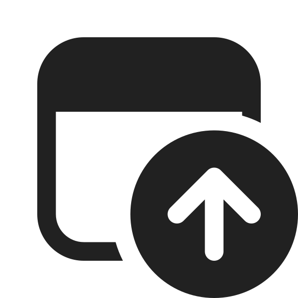 Ic Fluent Window Arrow Up 16 Filled