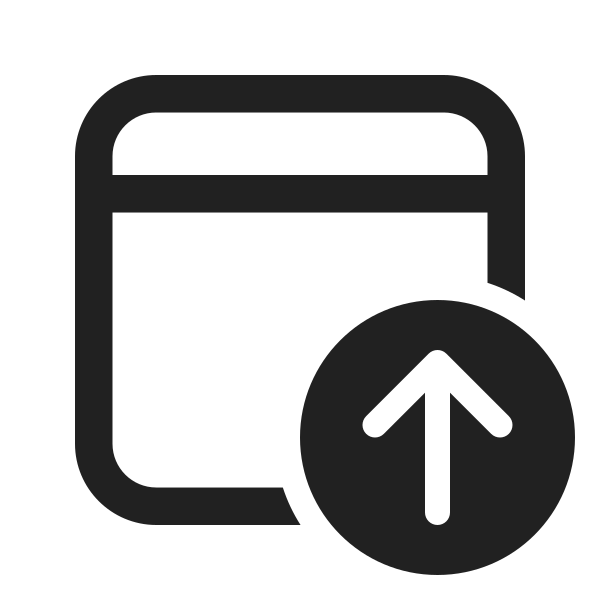 Ic Fluent Window Arrow Up 24 Regular