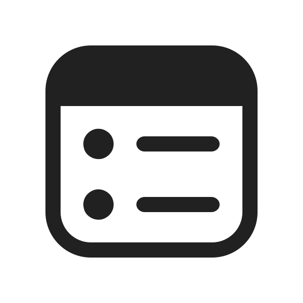 Ic Fluent Window Bullet List 20 Filled